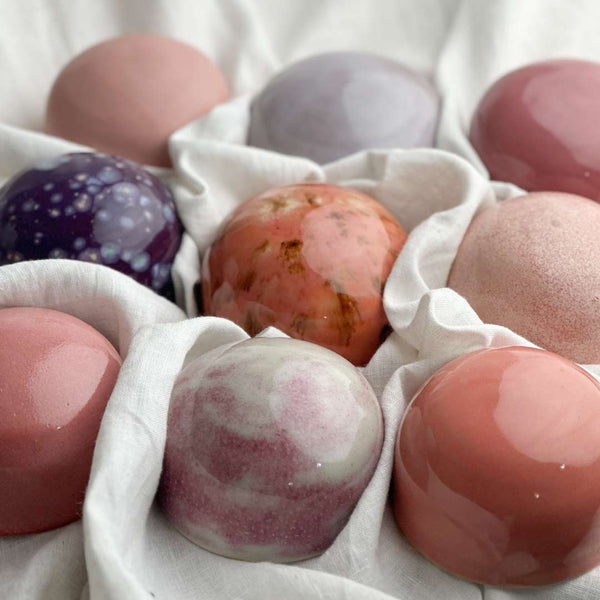 Ceramic Wall Art Shades Of Pink Collection