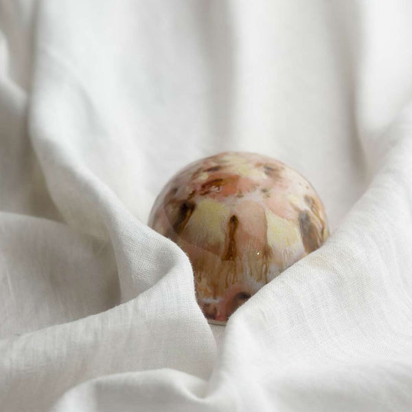 Ceramic Dome White Lotus