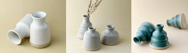Ceramic Vases, crafted on the pottery wheel by Sam