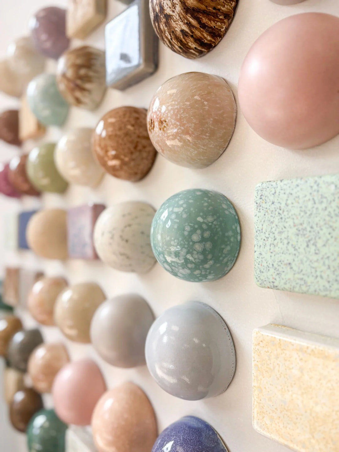Ceramic Wall Art Sets – Domes, Checkers And Mixed Collections