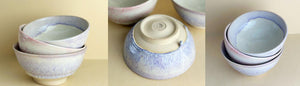 Ceramic Bowls, produced on the pottery wheel