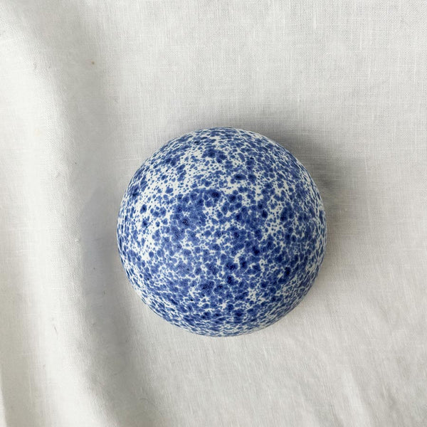 Ceramic Dome Blue Splatterware