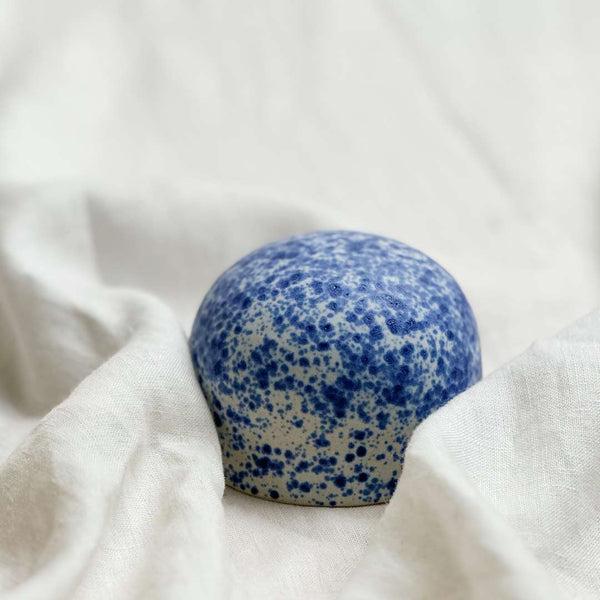 Ceramic Dome Blue Splatterware