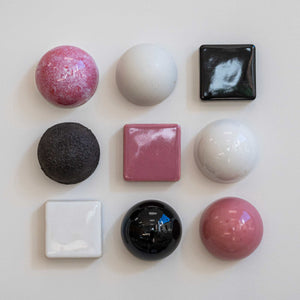 Ceramic Dome Rose & Ash Mixed Set (9)