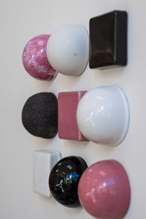 Ceramic Dome Rose & Ash Mixed Set (9)