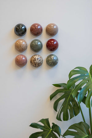 Ceramic Dome Clay & Moss Set (9)