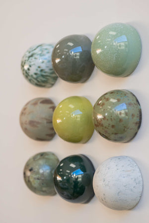 Ceramic Dome Moss & Stone Set (9)