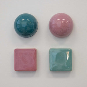 Ceramic Rosewater & Teal Mixed Set (4)