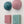 Ceramic Rosewater & Teal Mixed Set (4)