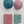 Ceramic Rosewater & Teal Mixed Set (4)