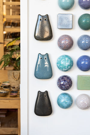 Stoned Denim Ceramic Wall Creature