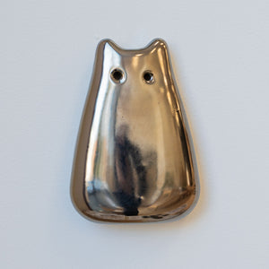 Chrome Ceramic Wall Creature