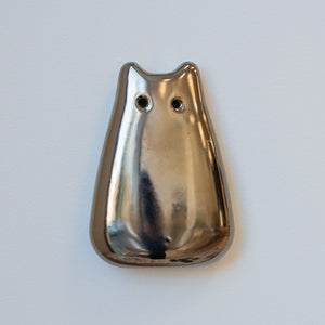 Chrome Ceramic Wall Creature