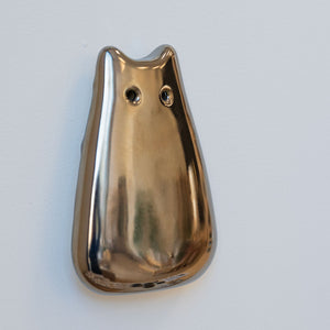 Chrome Ceramic Wall Creature