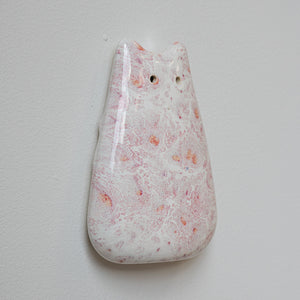 Strawberry Milkshake Ceramic Wall Creature