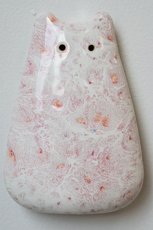 Strawberry Milkshake Ceramic Wall Creature