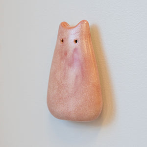 Rose Quartz Ceramic Wall Creature