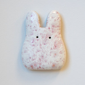Strawberry Milkshake Ceramic Wall Bunny
