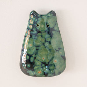 Olive Float Ceramic Wall Creature