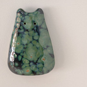 Olive Float Ceramic Wall Creature