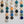 Ocean Blue Daisy Chains Display of 5
