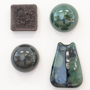 Forest Ceramic Dome Set With Creature (4)