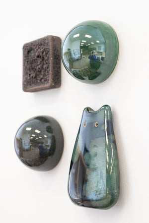 Forest Ceramic Dome Set With Creature (4)
