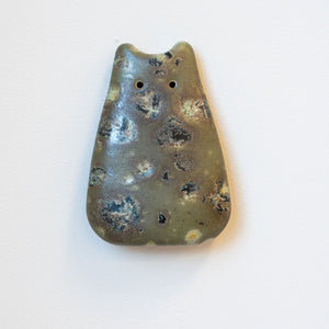 Aurora Green Ceramic Wall Creature