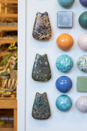 Aurora Green Ceramic Wall Creature