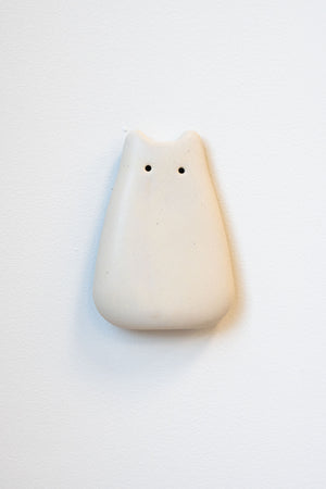 Alabaster Ceramic Wall Creature