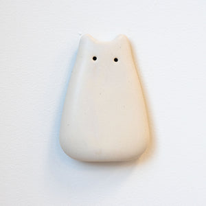 Alabaster Ceramic Wall Creature