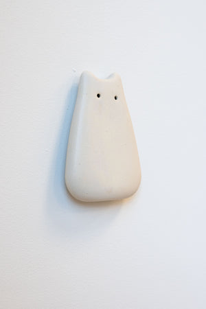 Alabaster Ceramic Wall Creature