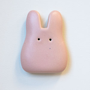 Rose Ceramic Wall Bunny