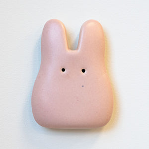 Rose Ceramic Wall Bunny