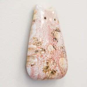 White Lotus Ceramic Wall Creature