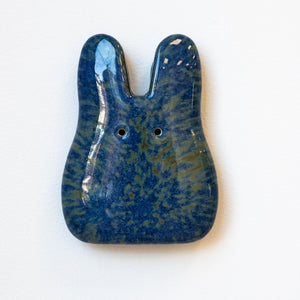 Midnight Rain Ceramic Wall Bunny