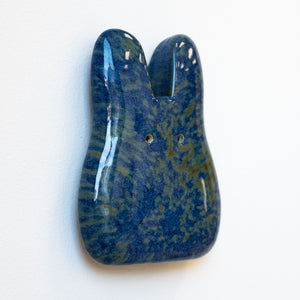 Midnight Rain Ceramic Wall Bunny