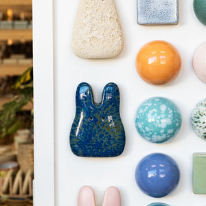 Midnight Rain Ceramic Wall Bunny