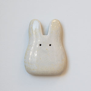 Micro Pearl Ceramic Wall Bunny