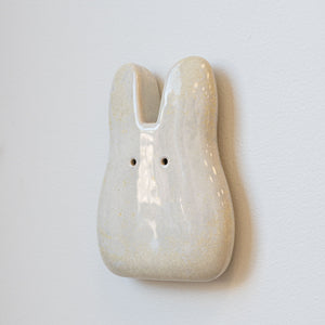 Micro Pearl Ceramic Wall Bunny
