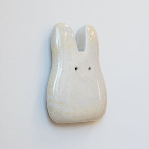 Micro Pearl Ceramic Wall Bunny