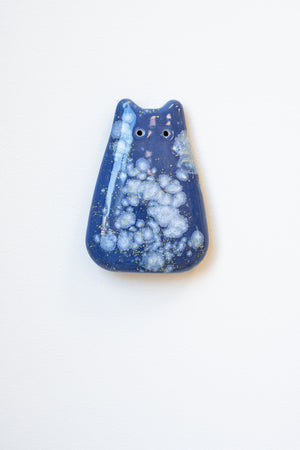 Blue Hydrangea Ceramic Wall Creature
