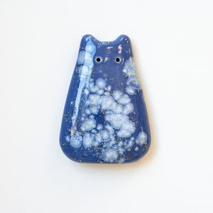 Blue Hydrangea Ceramic Wall Creature
