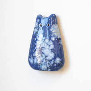 Blue Hydrangea Ceramic Wall Creature