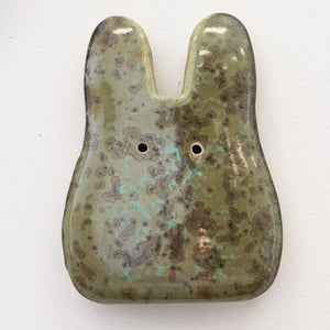 Micro Jade Ceramic Wall Bunny