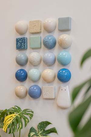 Bright Blues Collection With Wall Creature (20)