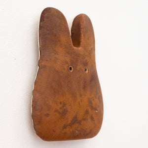 Red Dune Ceramic Wall Bunny