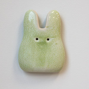 Candy Green Ceramic Wall Bunny