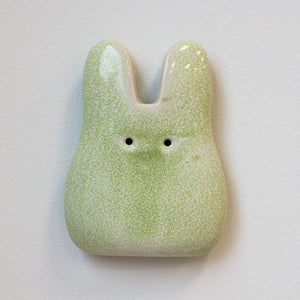 Candy Green Ceramic Wall Bunny