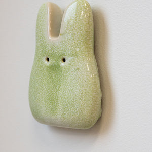 Candy Green Ceramic Wall Bunny